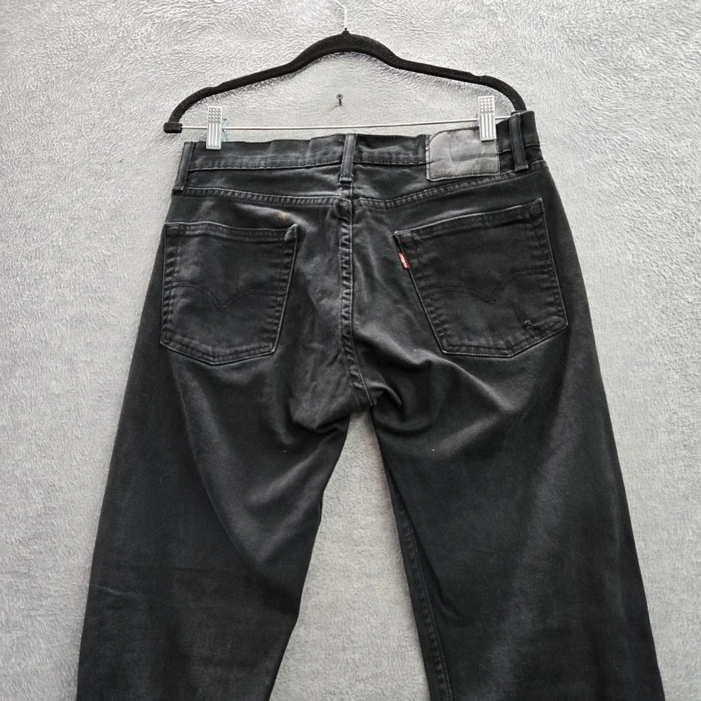Levi's 513 Men Jeans 32X32 Black Denim Slim Straight 31